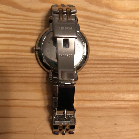 Fossil Jaqueline 30th Anniversary Two-Tone Stainless Rhinestone Analog Watch - Picture 4 of 11